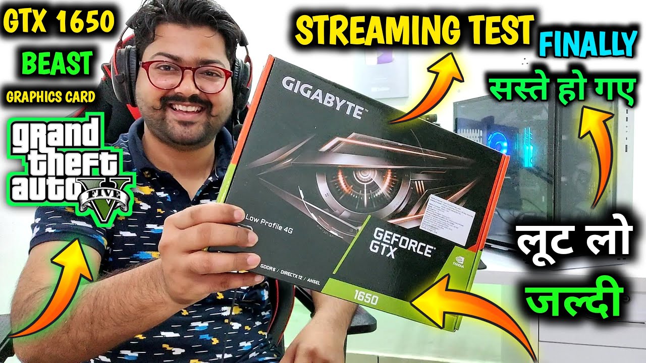 GTX 1650 Graphics Card Streaming Test On GTA V | Latest Graphics 🤩 Card ...