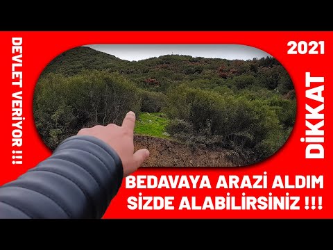 DEVLET BANA BEDAVAYA ARAZİ VERDİ !!! | SİZDE ALABİLİRSİNİZ |  YAPMANIZ GEREKENLER ?