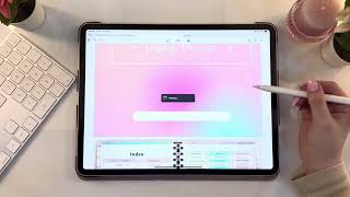How to set up my Digital planner in iPad using GoodNotes 💗🙌🏻✍🏻