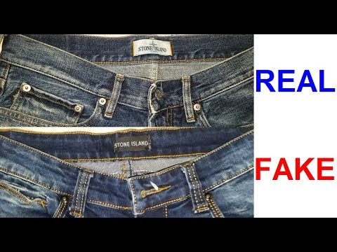 Real vs Fake Stone Island jeans. How to spot counterfeit Stone Island -  YouTube