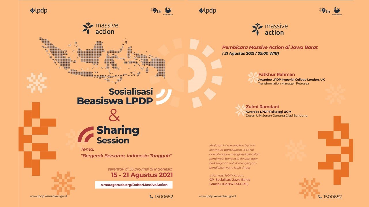 [Massive Action] Sosialisasi Beasiswa LPDP & Sharing Session - YouTube
