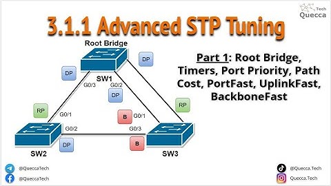 3.1.1 Advanced STP Tuning Part1 - STP Timers, Port Priority, Path Cost, PortFast, UplinkFast