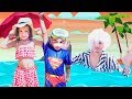 سوبر سمعة وفرح يرمون شرشور في المسبح  - super somaa and farh