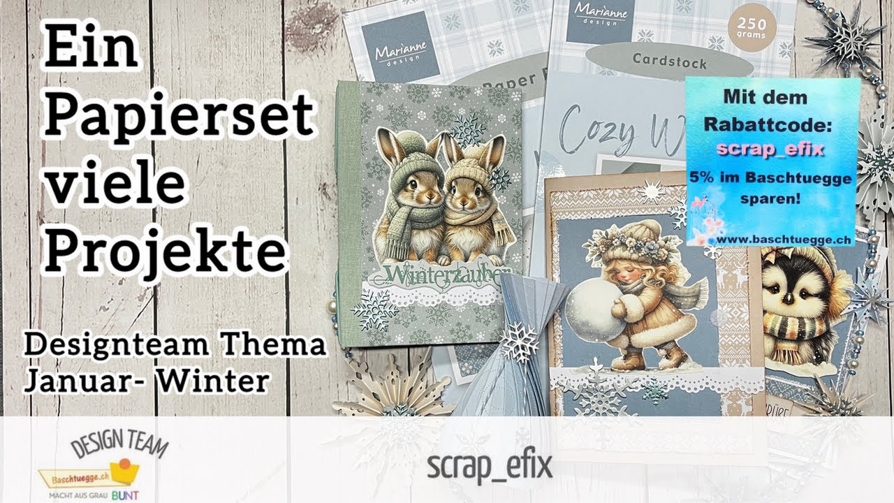 Ein Winter Papier Set - viele Möglichkeiten