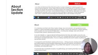 Optimizing my Linkedin Profile: Part 1