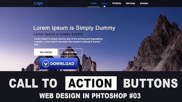 Web Designing in Photoshop Call to Action Button 03