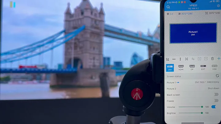 How to use the ledart APP to control the VP820 controller？