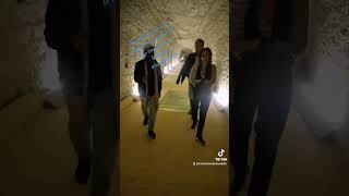 Walking inside the magnificent tunnels of The Serapeum of Saqqara