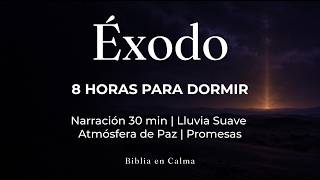 ÉXODO para Dormir — 8 Horas de Biblia en Audio + Sonido de Lluvia | Biblia en Calma