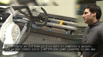 Motoman robot in press brake application at The Peeters Group