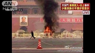 天安門 車両突入 炎上事件 ウイグル族不満背景か 13 10 29 Youtube