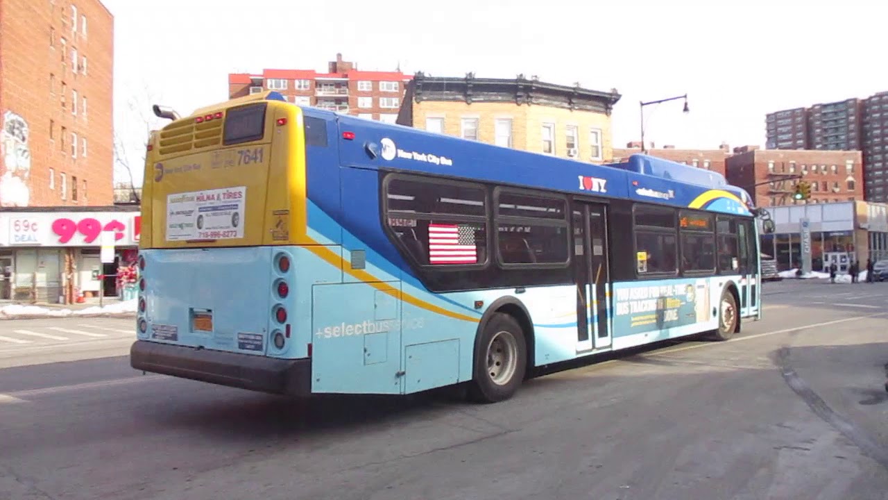 MTA NYC Bus 2018 New Flyer XD40 Xcelsior 7641 On The B41 Limited Flatbush Avenue & Avenue H
