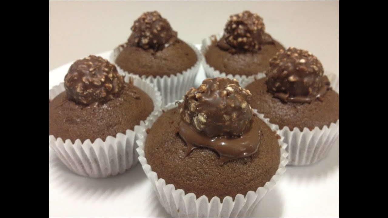 Ferrero Rocher & Nutella Muffins - YouTube Ferrero Rocher & Nutella Muffins - YouTube