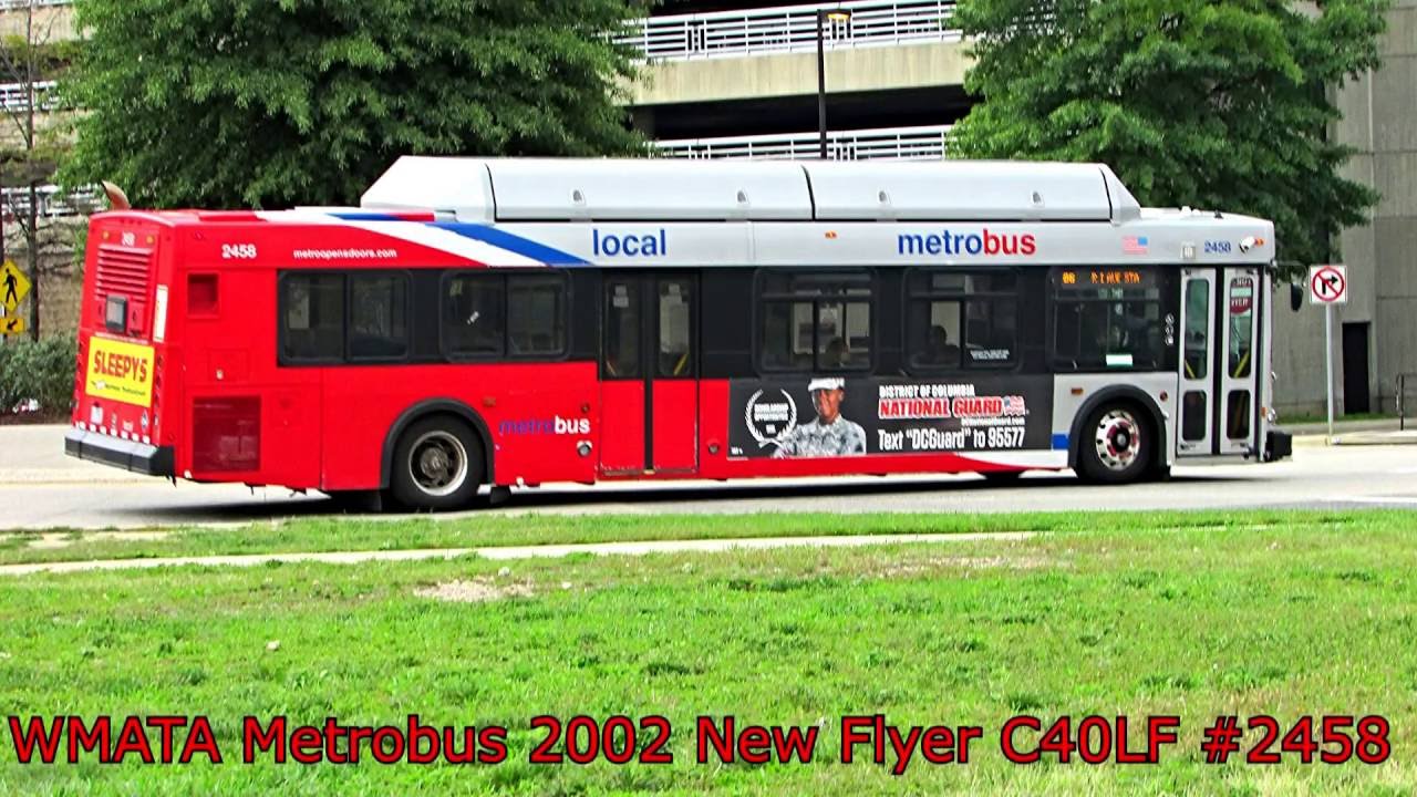 new flyer buses WMATA Metrobus 2002 New Flyer C40LF #2458