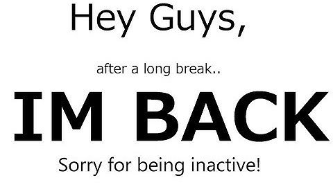 Finally, I'm Back With Good News!!!!!