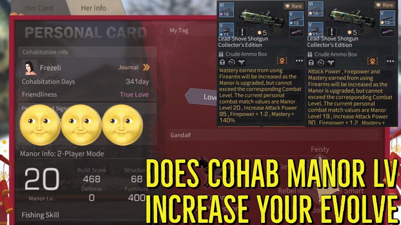 Does Cohab’s Manor Level increase your Evolve? - LifeAfter Myth Busters #2