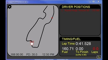 Z1 Dashboard Moving Track Map Demo