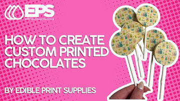 How to Create Custom Printed Chocolates Using Chocolate Transfer Sheets | Edible Print Supplies 