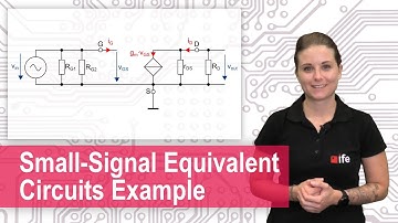 Deriving the Small-Signal Equivalent Circuit of a MOSFET Transistor Amplifier incl. Gain Calculation