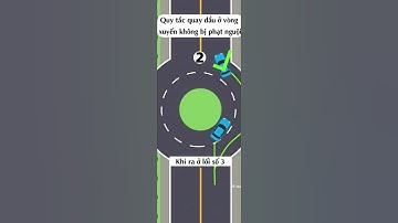 "Học lái xe an toàn" Quy tắc quay đầu ở vòng xuyến #hoclaixeoto #laixeantoan #hoclaixeantoan