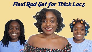 Flexi Rod Curls for Thick Locs