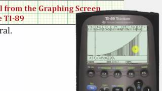 Graph and Evaluate a Definite Integral on the TI-89