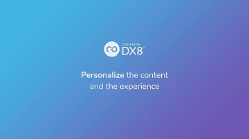 Personalize the content and the experience