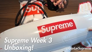 Supreme FW17 Week 3 Unboxing (English)