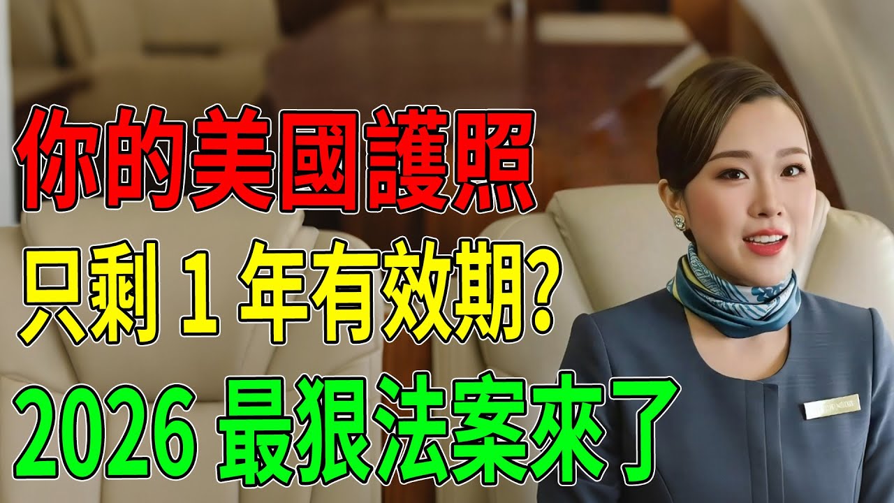 全美華人緊急擴散！你的美國護照只剩1年有效期？2026最狠法案強制「二選一」！#莫雷諾法案 #排他性公民身份法案 #BernieMoreno #棄籍稅 #ExitTax #IRS