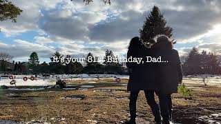 Book dedication for Dad's birthday