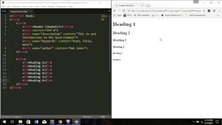 html tutorial #3 Heading Elements