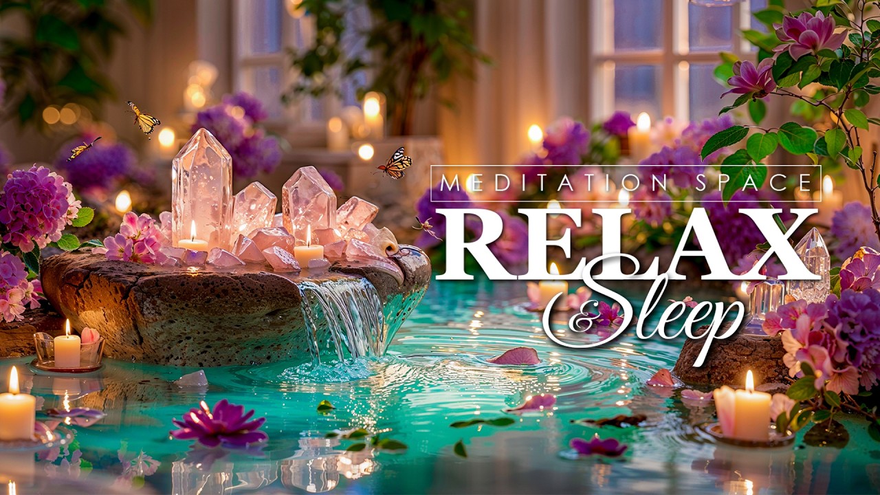 Gentle Piano & Crystal Fountain Ambience 🌙 Anxiety Relief, Inner Peace & Deep Sleep #27