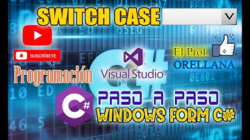 Windows Form C# - Visual Studio 2012 – Programa con ESTRUCTURA CONDICIONAL SWITCH - VÍDEO 11