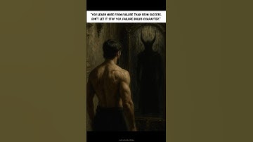 "You learn more from failure than success. Don