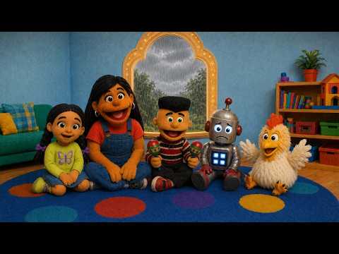 Robbie's Rainy Day Adventure | Bilingual Emotions for Kids | Oh Gosh Kids Preschool Learning