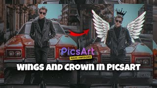 How To Add Wings And Crown In Picsart [ 2 steps ] | ERP Studio | 2022 screenshot 3