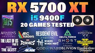 i5 9400F + RX 5700 XT Tested 20 Games in 2026
