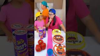 SpongeBob cake VS random food ice cream challenge!🍨 #minecraft #funny #shorts by Ethan Funny Family