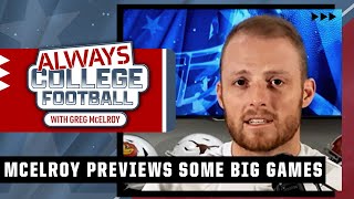 Greg McElroy's 🖐 BIGGEST Week 6 games & 5️⃣ games you don’t want to miss | Always College Football