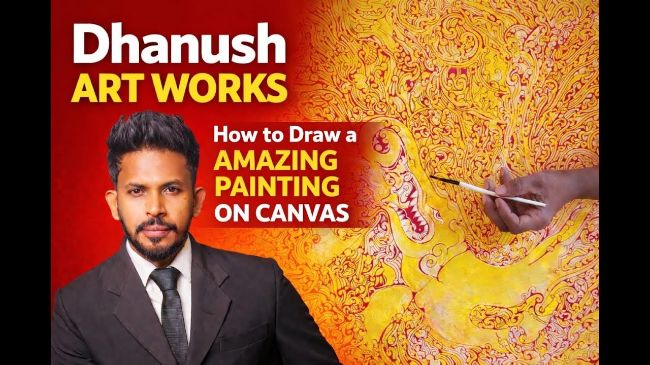 Acrylic canvas painting tutorials / Landscape, nature, portrait & abstract art / Creative painting