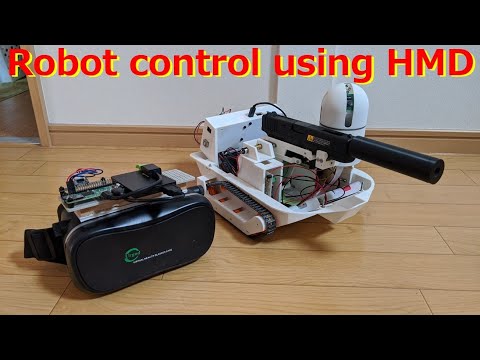 RaspberryPi-Robot control using HMD