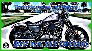 2017 Harley Davidson Iron 883 (XL883N) test ride and history