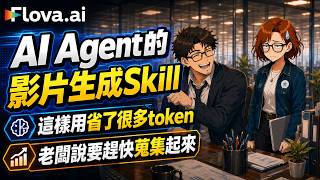 Flova AI 實測:如何把工作流存成 Skill?AI Agent 自動製作短劇,省 Token 又高效!