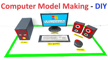 computer model making using cardboard for science exhibition - simple and easy steps | howtofunda