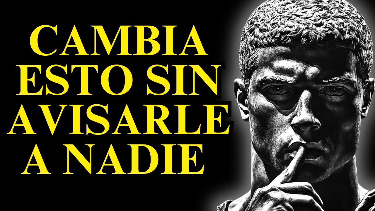 15 COSAS Que TIENES Que ELIMINAR De Tu Vida En SILENCIO l LECCIONES de ESTOICISMO