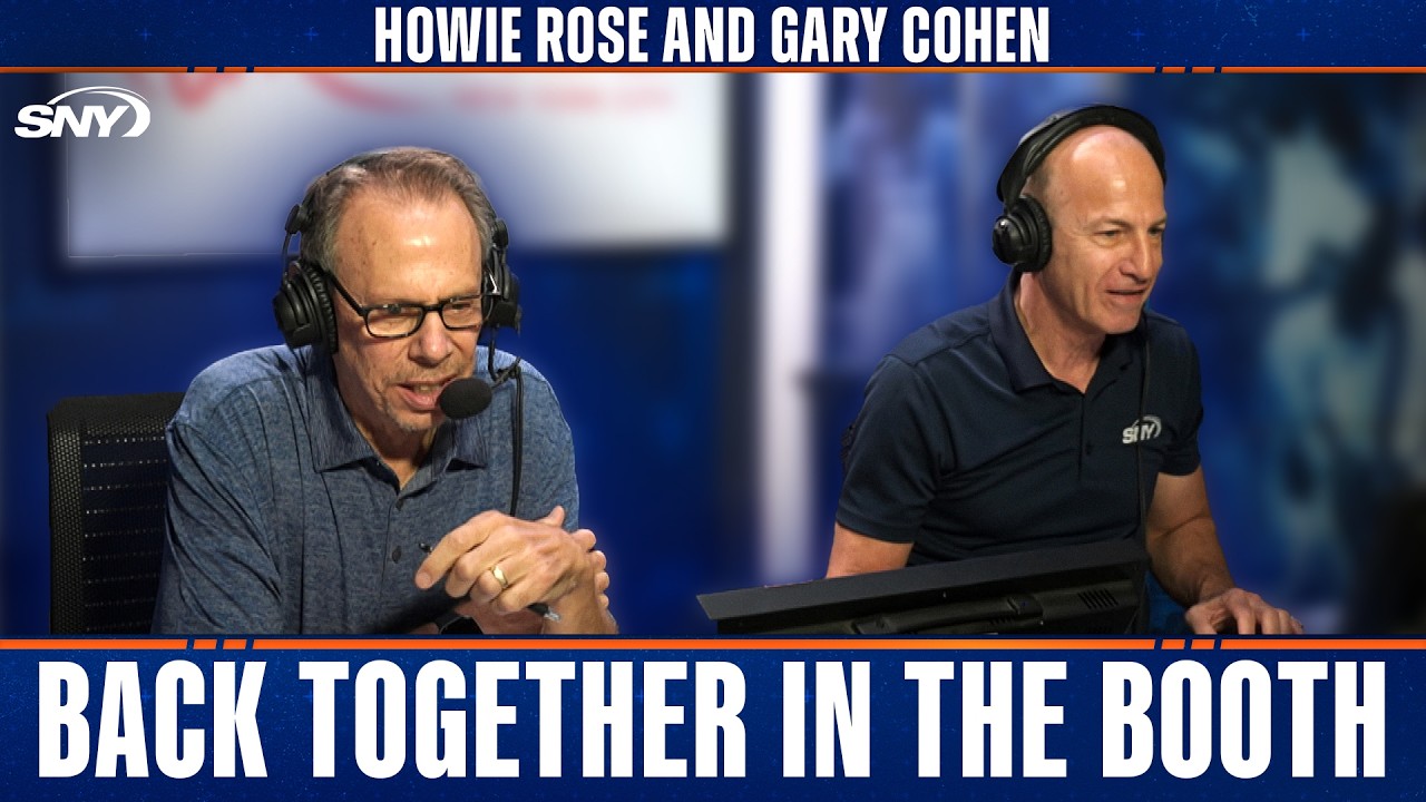 Howie Rose and Gary Cohen call one last Mets inning in the broadcast booth together
