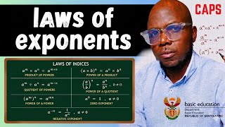 June Exam maths prep. Laws of Exponents Explained | Grade 10 &amp; 11 Maths Revision | CAPS Mathematics