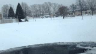 2002 Isuzu Rodeo Sport Doing Donuts In The Snow! 2/17/2015 Doughnuts