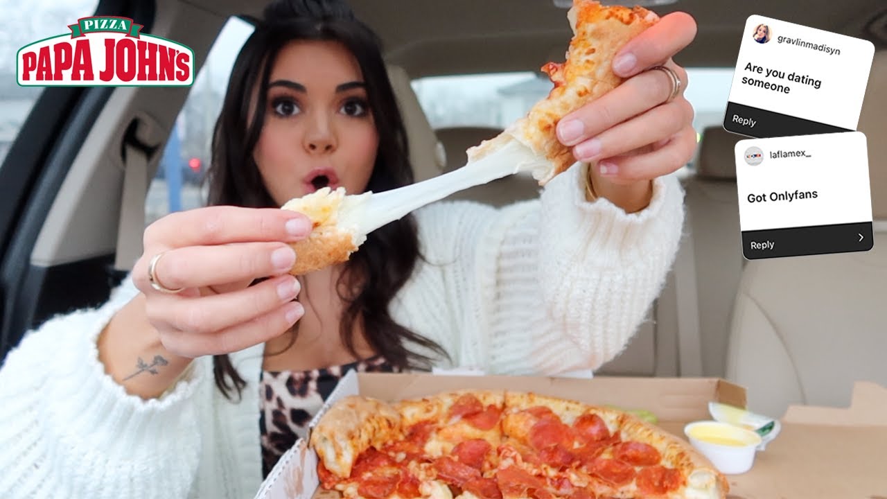 Papa John's NEW Stuffed Crust Pizza Mukbang