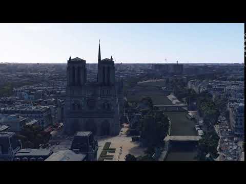 Notre Dame por Google Earth Studio Pro